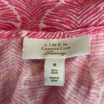 Charter Club  linen luxury summer short sleeve short blouse T-shirt size medium Photo 2