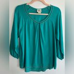 Ariat Turquoise Women's Blouse Size L Photo 0