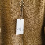 ZARA Round Neck Long Sleeve Fleece Coat - S Photo 2