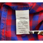 Talbots  Button Front Flannel Shirt Womens S Long Sleeve Collared 100% Cotton Photo 8