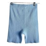 Roma  Blue Rib Knit Bike Shorts Size S Photo 2