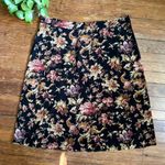Notations Vintage 90s Moody Floral Black Midi Skirt Photo 4