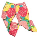 Lilly Pulitzer Floral Capris Vintage 1990s Size 4 Photo 0
