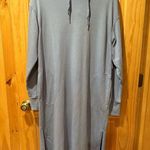 Old Navy  women’s blue Hooded Long Sweatshirt Dress L Tall NWT Photo 0