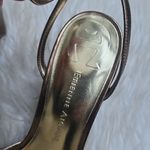 Etienne Aigner bronze metallic strappy sandals vintage glam heels chic evening 6 Photo 4