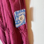 NWT Intimately Free People Burgundy Tie Front Mini Dress Size Medium Purple Photo 1