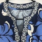 Soft Surroundings NWT Sedona Floral Maxi Dress in Marina Blue Size Petite XS Photo 4