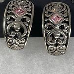 Premier Designs  antique looking open cut pink cut glass Photo 1