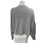 Missguided  Women's Gray Long Dolman Sleeve Seam Crewneck Sweater Top Size S Photo 1