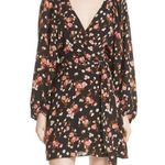 ALC Frank A.L.C Sz 0 Carlo Floral Wrap Silk Mini Dress Photo 13