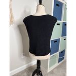 Women's Handmade Crochet Knit Granny Squares Patchwork Vest Tank Top Shirt M/L Black Size M Photo 1