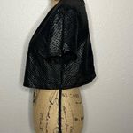 Koral NWT Womens Terrain Black Shiny Netz Boxy Crop Top Activewear Gym sz S Photo 74