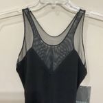 Norma Kamali Black One-Piece Swimsuit Racer Deep-V Combo Mio Sz S New Mesh Swim Photo 3