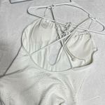 Aerie White Eyelet Cutout One Piece Bathing Suit Small Women Photo 4