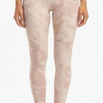 Aerie Offline by 7/8 Leggings Womens S Pink Marble High Rise Stretch Athleisure Photo 0