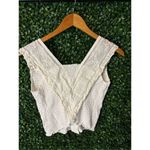 Free People  On My Mind Lace Cropped Tank Top Sz Small Photo 4