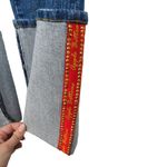 Apple Bottoms Y2k Vintage Jeans Red Cuffed Straight Jeans Size 14 34" NWT Photo 4