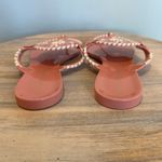 Jack Rogers  Pink Studded Whipstitching Perforated Eyelet Round toe Jelly Sandal Photo 5