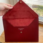 NWOT Delvaux Kiss NY Polo Envelope Clutch LIMITED EDITION Red Photo 2