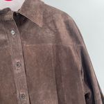 American Vintage VINTAGE Nygard Shacket Suede Button Down Jacket Size 14 Shirt Western Brown Photo 6
