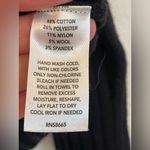 Open Edit  Women's Cotton Blend Rib Funnel Neck Black Sweater Size‎ XS Photo 6