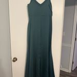 Birdy Grey  Emerald Green Matte Satin Dress  Photo 1