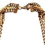 VTG 80’s Faux Jade Costume Layered Twisted Chain Beaded Necklace 20” Choker Green Photo 5