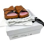 J.W. Anderson Flat Platform Leather Slide Sandal Cross Strap Size 36 / US 6 Photo 1