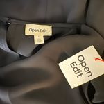 Open Edit  Women's Size Small Black Cowl Neck Crepe Tank NWT Elegant Draped Top Photo 6