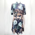Closet London Floral High Neck Dress from ModCloth Back Cutout Coquette Girl Size 6 Photo 2