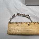 VINTAGE BEAUTIFUL GARLAND CUFF BRACELET WITH GOLD AND SOLID STERLING SILVER FLOW Photo 8