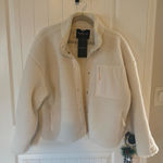 Fabletics NWT  Women's Off-White Teddy Jacket Photo 0