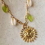 Handmade vintage cottage retro boho fairy style quality material mix gold stainless steel necklace🌞🌿 Photo 5