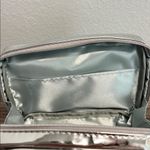 Red Embroidered Sardine Can Cosmetic Bag 🐟 ♥️ Silver Photo 4