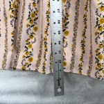 Moon River XS Floral Striped Maxi Dress Tiered Ruffle Mock Neck cottagecore Photo 5