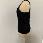 Alberto Makali  Black Lace and Beaded Trim Tank Top Photo 2
