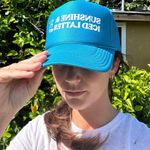 Grove Surf & Cafe Trucker Hat Blue Photo 5