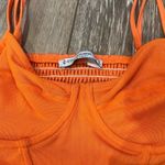 Stradivarius  Orange Underwire Corset Cropped Top Photo 1