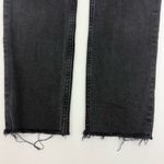 RE/DONE  Originals High Rise Ankle Crop Jeans: Faded Black Wash Photo 9