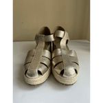 Eileen Fisher Tilly Espadrille Wedge Sandal in Platinum Womens Size 10 Photo 2
