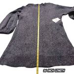 Something Navy Sweater Dress Knit Shimmer Gray Silver Metallic Size LARGE New Photo 7
