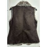 Crosby Reversible Faux Fur and Faux Suede Vest Size M Brown Size M Photo 1
