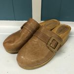 Kelsi Dagger  Brooklyn Curve tan wooden Clogs Women’s size‎ 11 Photo 1