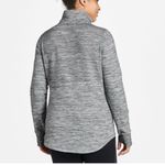 LL Bean Gray Marled Cozy Mixed Knit Pullover Funnelneck Pocket Sweatshirt MEDIUM Photo 2