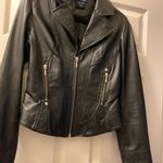 Boston Proper Black Leather Jacket  Photo 0