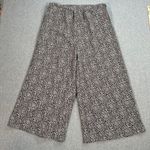 Very J Leopard Print Jumpsuit Women's Medium Spaghetti Strap Cropped Wide Leg Photo 5