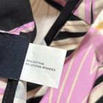 Gap  STRETCH size 12 women’s black skirt zip back tropical print business casual Photo 5