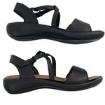 NEW Romika Women’s Ibiza Schwarz Black Leather Casual‎ Ankle Strap Shoes EU 37 Size 6 Photo 3
