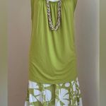 Kasper Yellow/Green Midi Leaves & Floral Print Zips On Side Pleaded Bott… Green Size 16 Photo 6