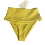 l*space NWT L* Eco Chic Repreve Desi Bikini Bottom Apple Green Photo 1